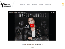 Tablet Screenshot of marcusaurelio.com
